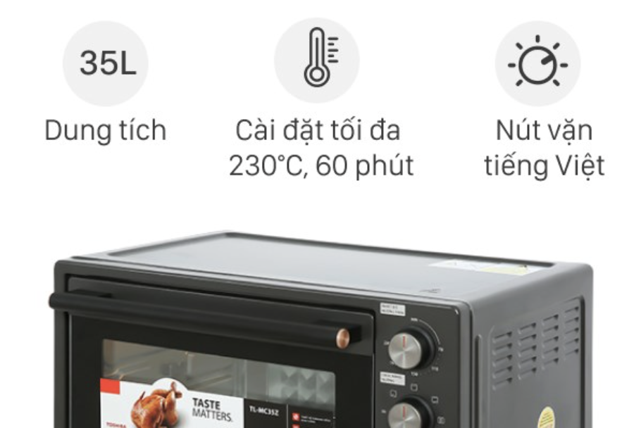 Lò Nướng Thùng Toshiba 35 Lít TL-MC35Z
