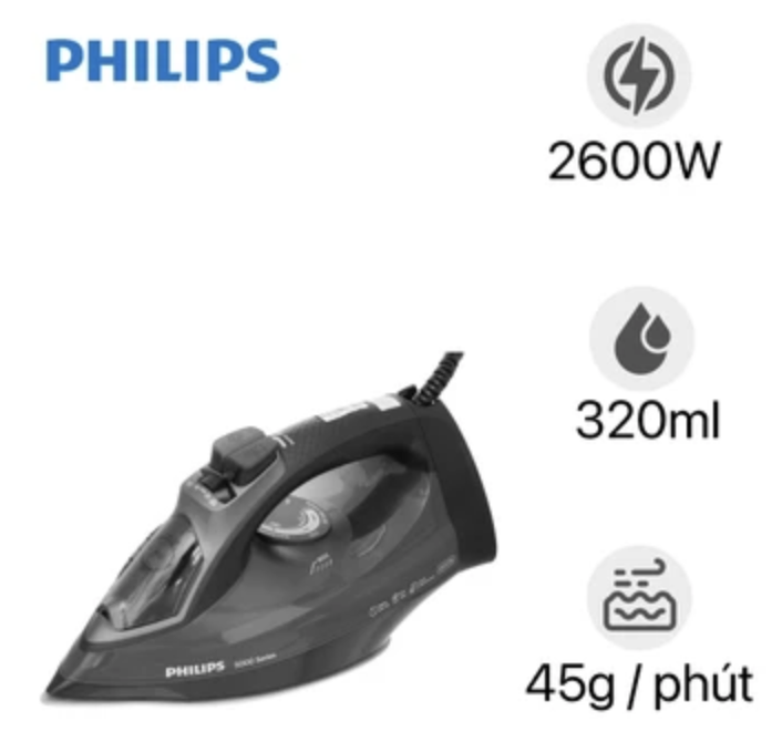 Bàn Ủi Hơi Nước Philips DST5040/80