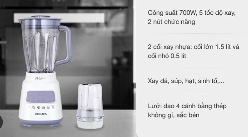 Máy Xay Sinh Tố Philips HR2222/00
