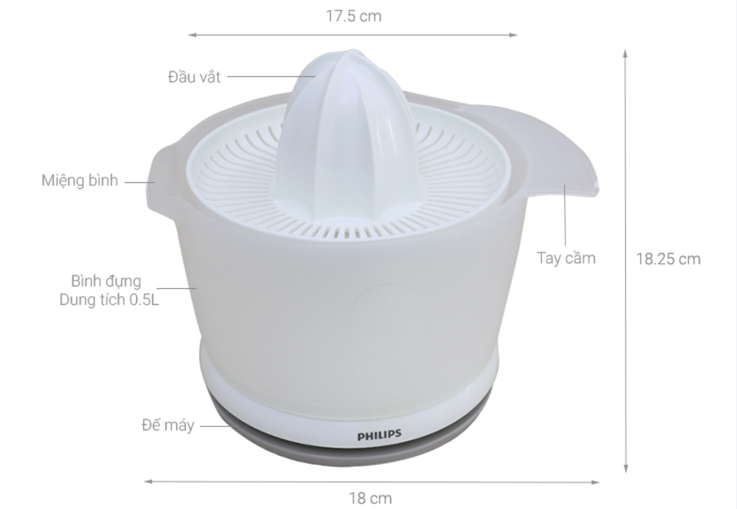 Máy Vắt Cam Philips HR2738/00