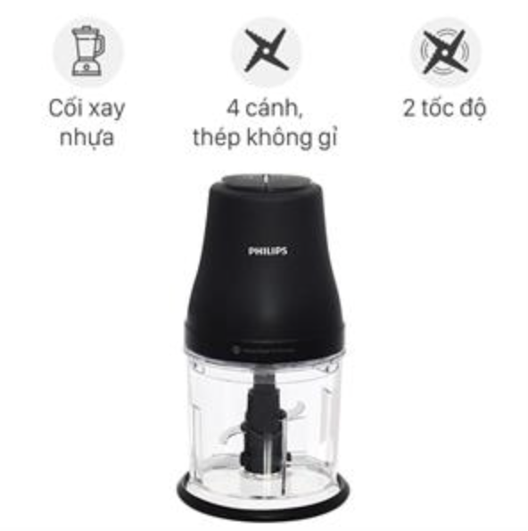 Máy Xay Thịt Đa Năng Mini Philips HR1501/00