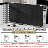 Pegboard móc U vách ngăn - L đen