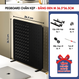 Pegboard kẹp bàn - Bảng 36.5*36.5cm đen