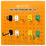 Móc treo Pegboard ngắn và dài Dola Home | Phù hợp hầu hết bảng lỗ kim loại