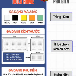 Bảng Lỗ Pegboard móc U vách ngăn văn phòng, cửa sổ