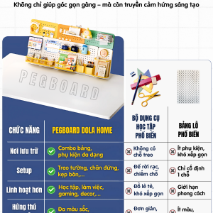 Pegboard cho bé học tập Dola Home