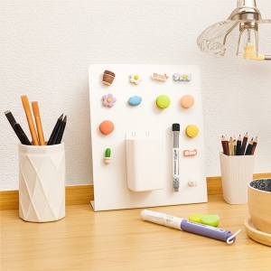 Bảng viết học tập kim loại đính nam châm từ tính Dola Home