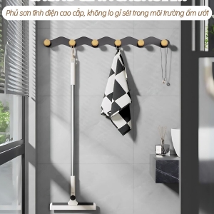 Móc treo tường lượn sóng nút gỗ trụ Dola Home