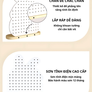 Pegboard đế khay gỗ cho bé Dola Home