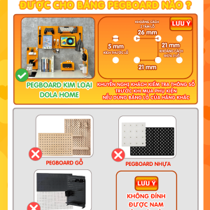 Combo Pegboard Decor – T2