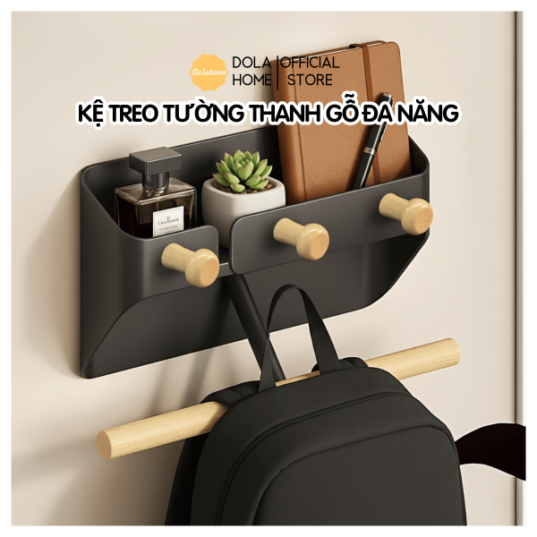 Kệ treo tường thanh gỗ Dola Home