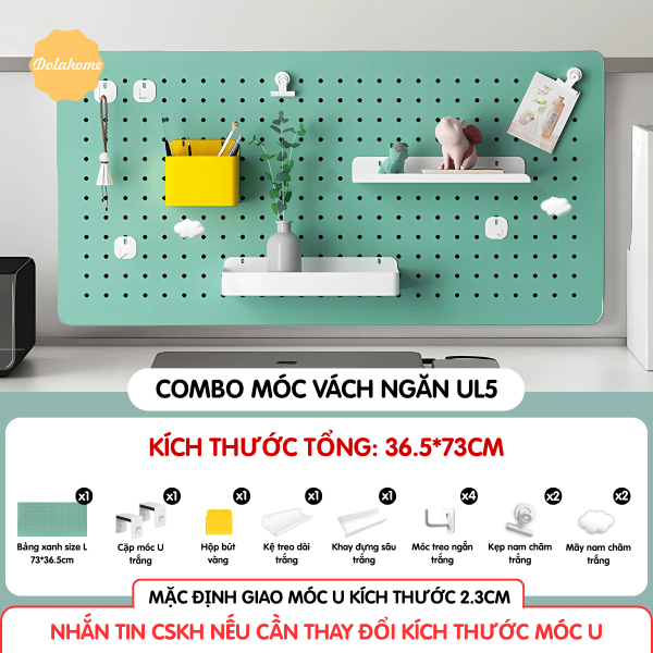 Combo Pegboard móc U vách ngăn - UL5
