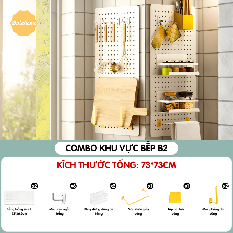Combo Pegboard khu vực bếp - B2