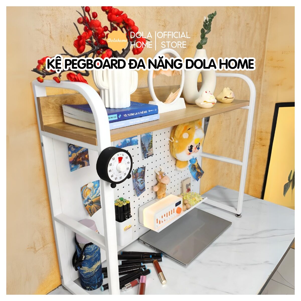 Pegboard kệ gỗ đa năng