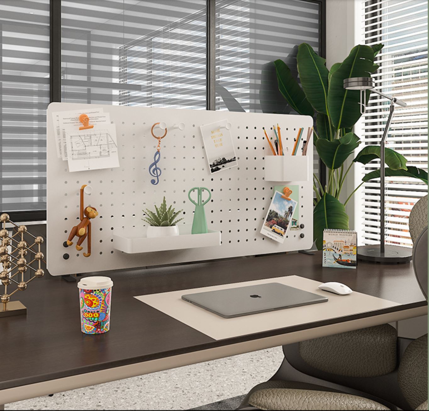 Pegboard kẹp b&agrave;n Dola Home đi k&egrave;m hệ phụ kiện ri&ecirc;ng biệt d&ugrave;ng cho d&acirc;n văn ph&ograve;ng, setup gaming