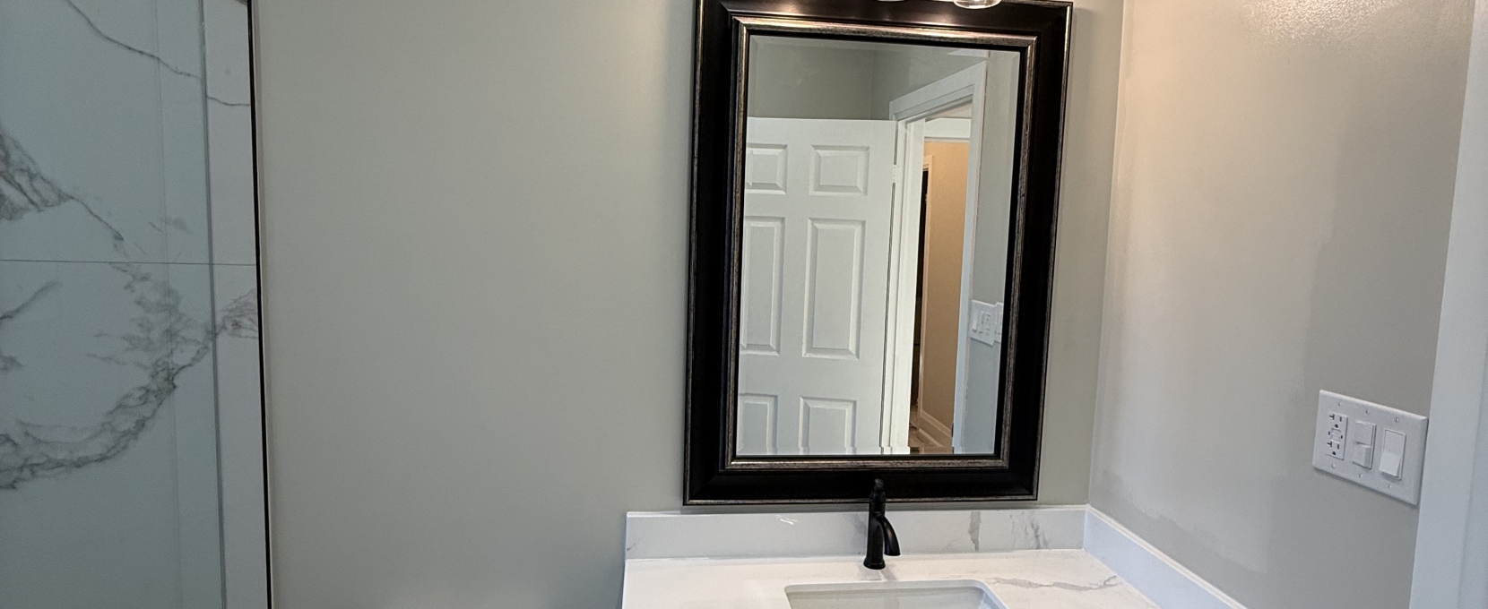 Laundry Room Converted Into a Complete 3-Piece Bathroom