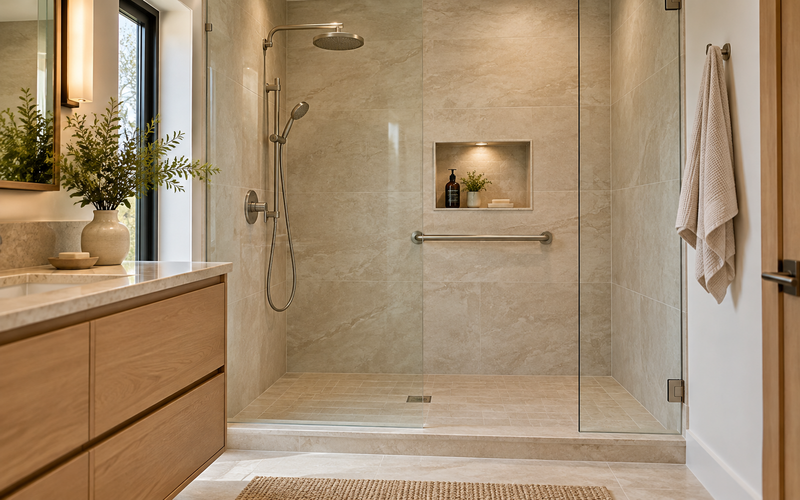 Upgrade the Bathing Area With a Walk-In Shower